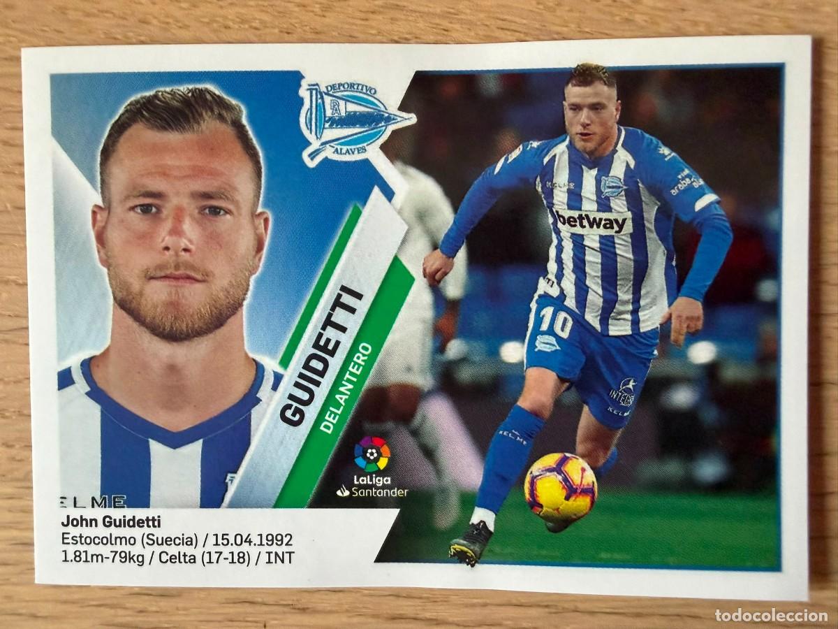 Cromos de f&uacute;tbol: 14 GUIDETTI ALAVES 19 20 2019 2020 LIGA SANTANDER COLECCIONES ESTE SIN PEGAR STICKER