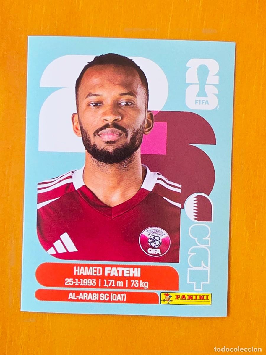 Cromos de f&uacute;tbol: QAT 12 Hamed Fatehi, Catar Qatar, Panini FIFA World Cup Mundial 2026 Sticker