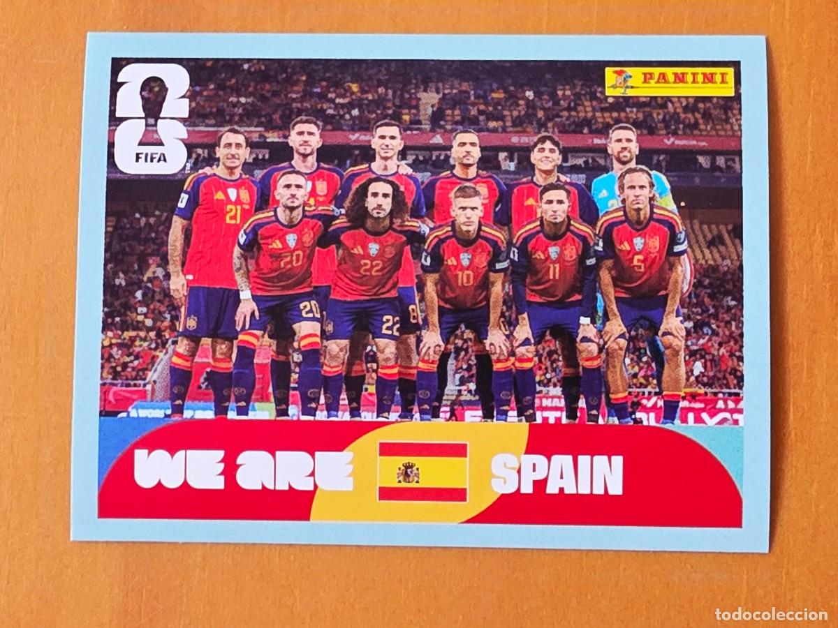 Cromos de f&uacute;tbol: ESP 13 Alineaci&oacute;n equipo plantilla, Espa&ntilde;a, Panini FIFA World Cup Mundial 2026 Sticker