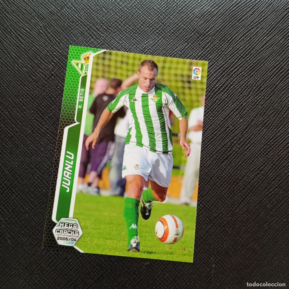 Cromos de f&uacute;tbol: 461 JUANLU REAL BETIS PANINI MEGACRACKS 05 06 CROMO FUTBOL 2005 2006 - A213 PG487 FICHAJE