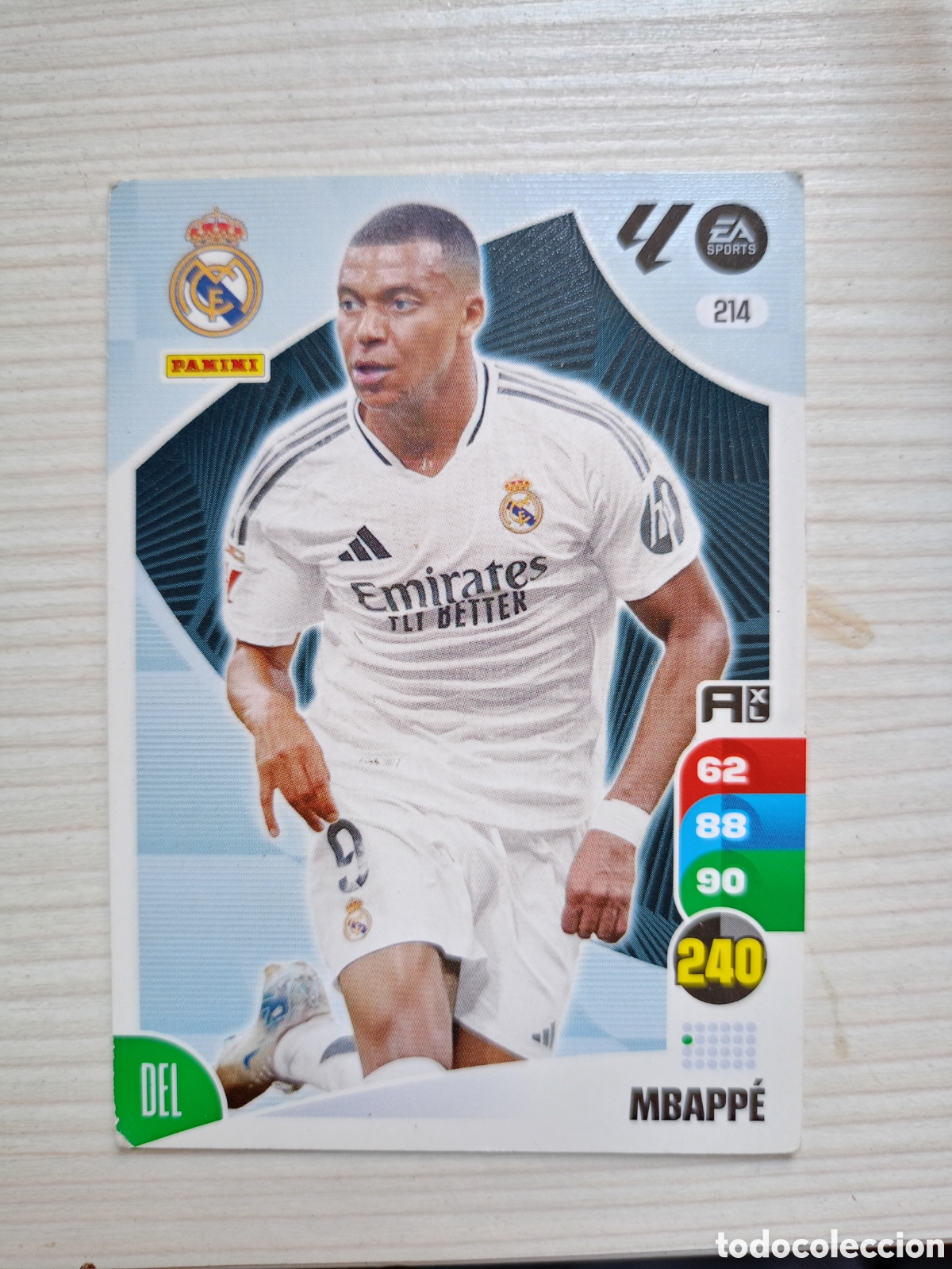 Cromos de f&uacute;tbol: 214 MBAPPE REAL MADRID ⚽ PANINI LIGA ADRENALYN XL 2024 2025 24 25
