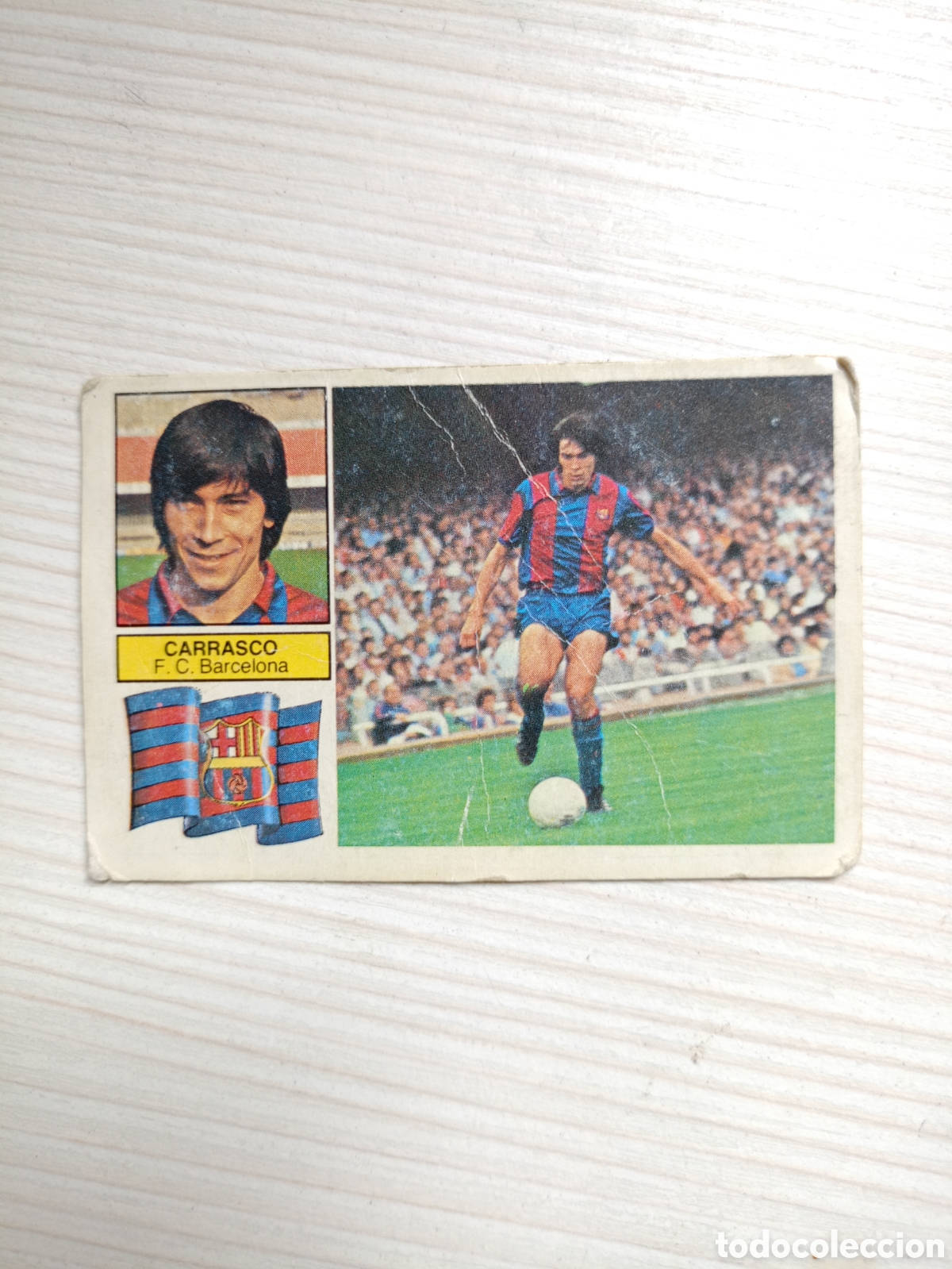 Cromos de f&uacute;tbol: CROMO DE FUTBOL DE LA LIGA 1982 - 83 , EDICIONES ESTE : CARRASCO , DEL F.C. BARCELONA
