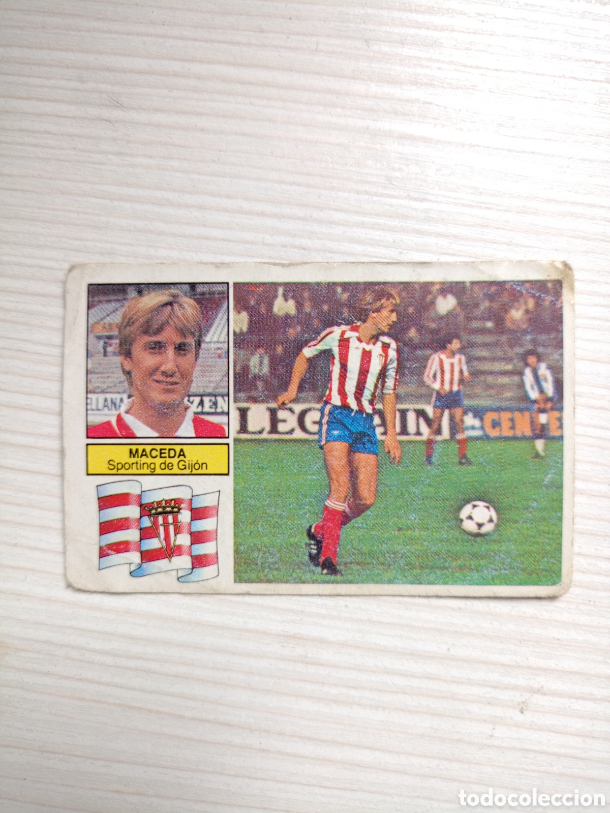 Cromos de f&uacute;tbol: CROMO DE LA LIGA DE FUTBOL 82/83 DE EDICIONES ESTE, MACEDA DEL SPORTING DE GIJON