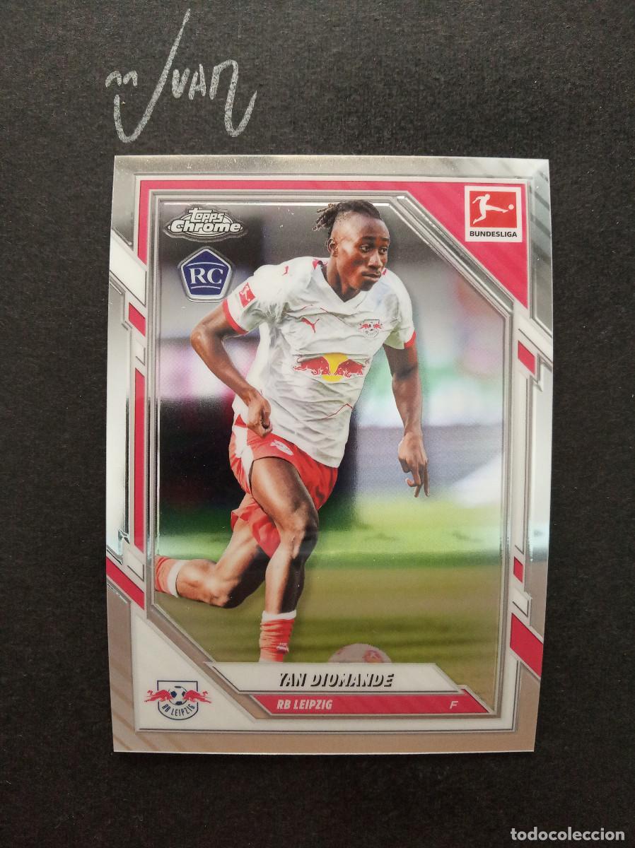 Cromos de f&uacute;tbol: N&ordm; 59 ROOKIE YAN DIOMANDE RB LEIPZIG REAL MADRID ⚽ TOPPS &reg; CHROME BUNDESLIGA 2025 2026 25 26 NUEVO