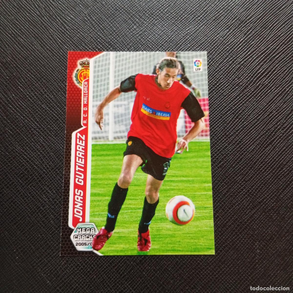Cromos de f&uacute;tbol: 475 JONAS GUTIERREZ MALLORCA PANINI MEGACRACKS 05 06 CROMO FUTBOL 2005 2006 - A213 PG496 FICHAJE
