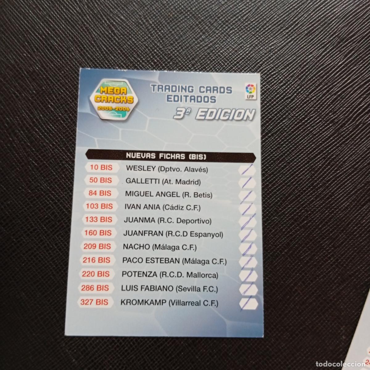 Cromos de f&uacute;tbol: INDICE 3 EDICION PANINI MEGACRACKS 05 06 CROMO FUTBOL 2005 2006 - A45 PG28
