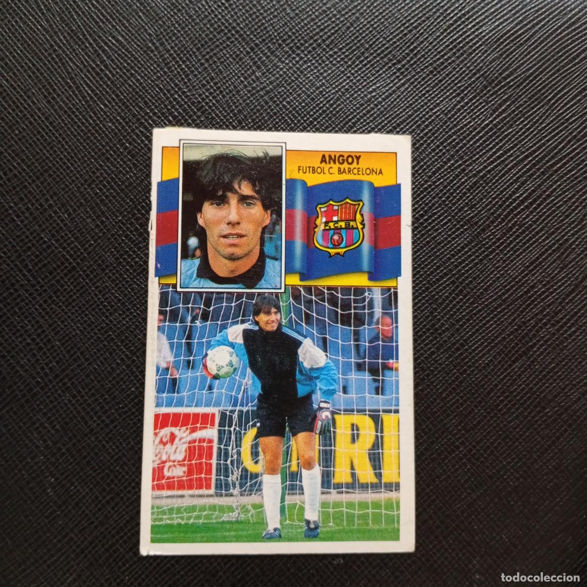 Cromos de f&uacute;tbol: ANGOY BARCELONA ESTE 1990 1991 CROMO FUTBOL LIGA 90 91 - DESPEGADO - A37 PG1 COLOCA