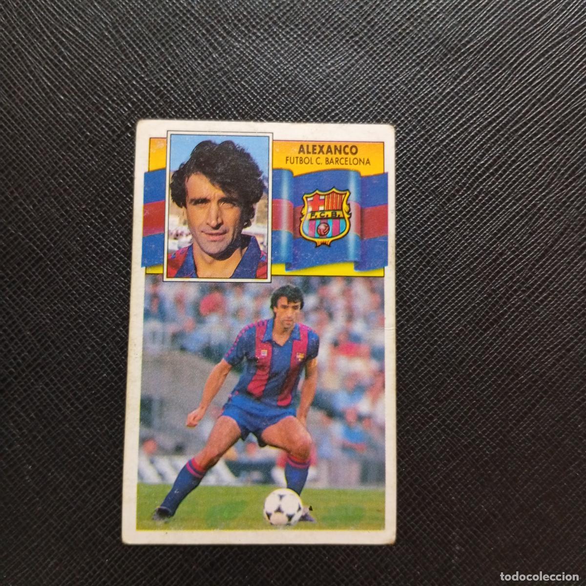 Cromos de f&uacute;tbol: ALEXANCO BARCELONA ESTE 1990 1991 CROMO FUTBOL LIGA 90 91 - DESPEGADO - A37 PG1 COLOCA