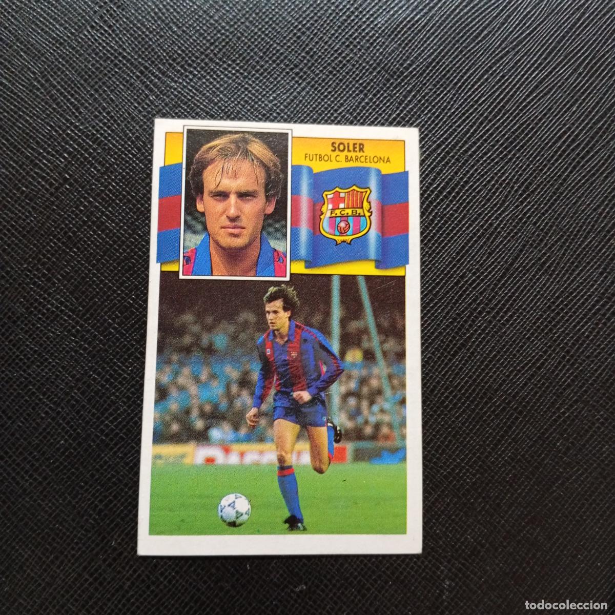 Cromos de f&uacute;tbol: SOLER BARCELONA ESTE 1990 1991 CROMO FUTBOL LIGA 90 91 - DESPEGADO - A37 PG1