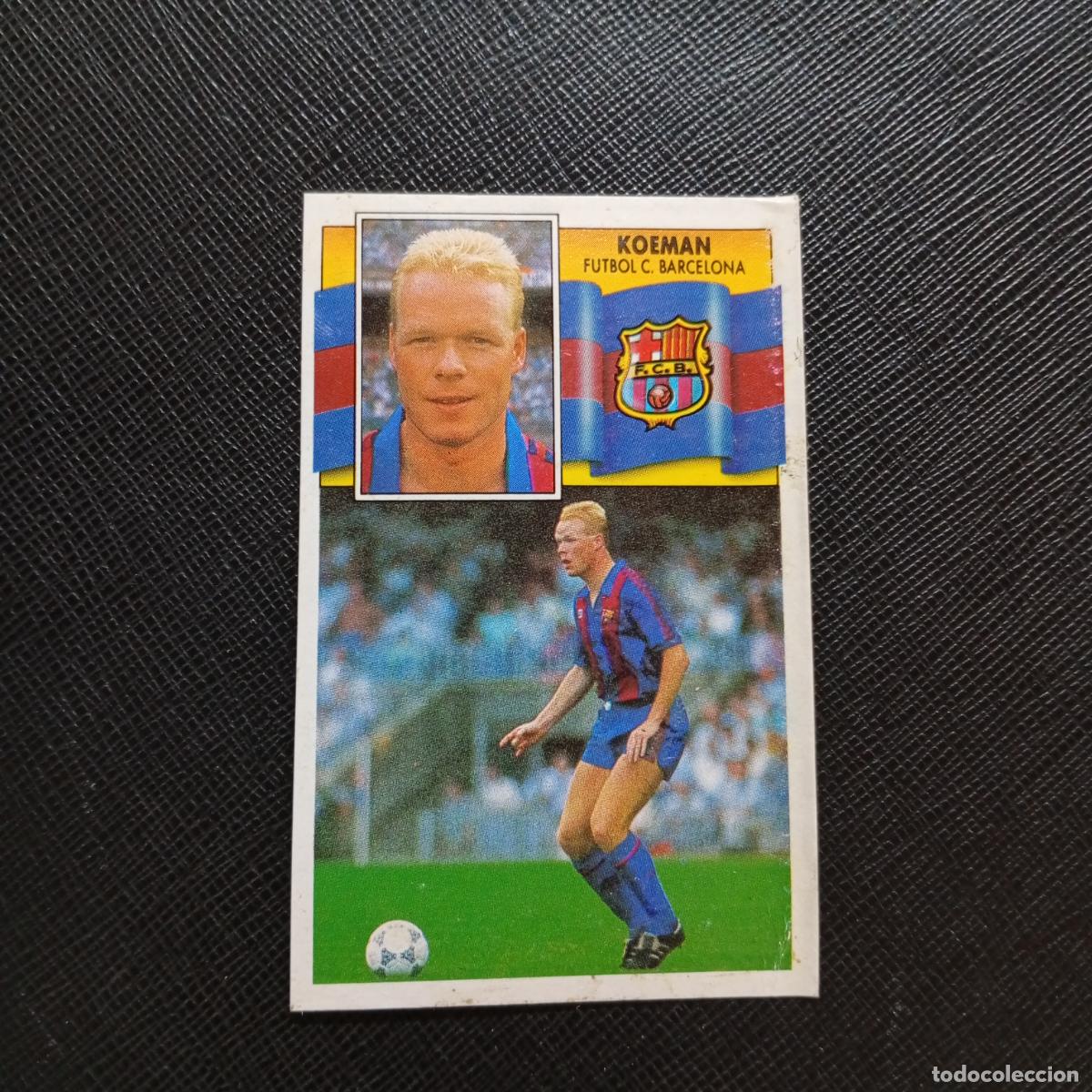 Cromos de f&uacute;tbol: KOEMAN BARCELONA ESTE 1990 1991 CROMO FUTBOL LIGA 90 91 - DESPEGADO - A37 PG10