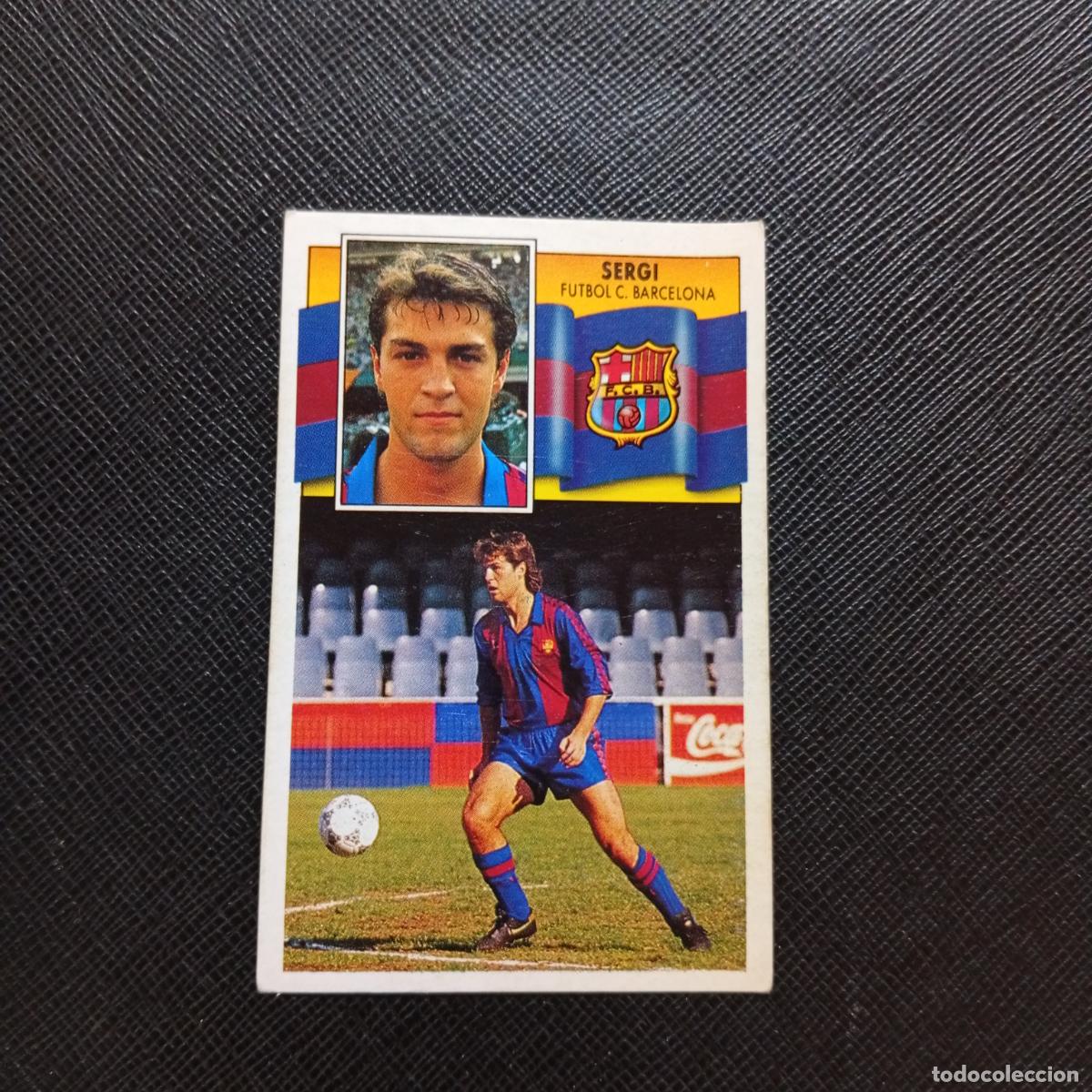 Cromos de f&uacute;tbol: SERGI BARCELONA ESTE 1990 1991 CROMO FUTBOL LIGA 90 91 - DESPEGADO - A37 PG10