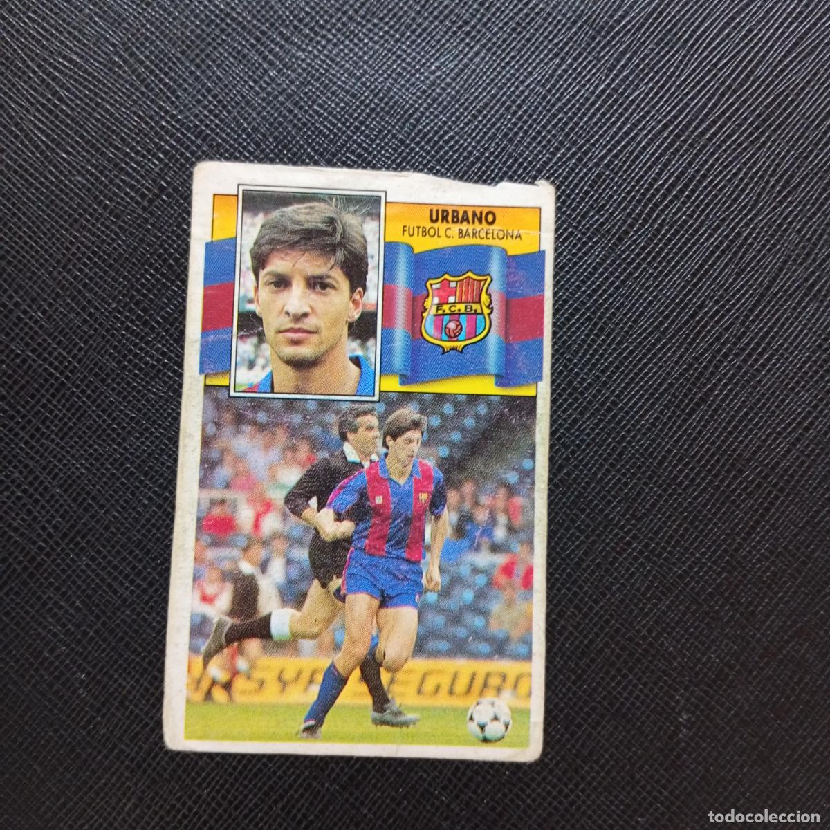 Cromos de f&uacute;tbol: URBANO BARCELONA ESTE 1990 1991 CROMO FUTBOL LIGA 90 91 - DESPEGADO - A37 PG10 COLOCA
