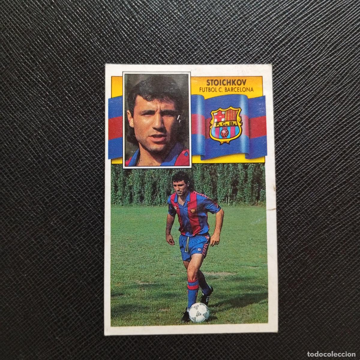 Cromos de f&uacute;tbol: STOICHKOV BARCELONA ESTE 1990 1991 CROMO FUTBOL LIGA 90 91 - DESPEGADO - A37 PG10