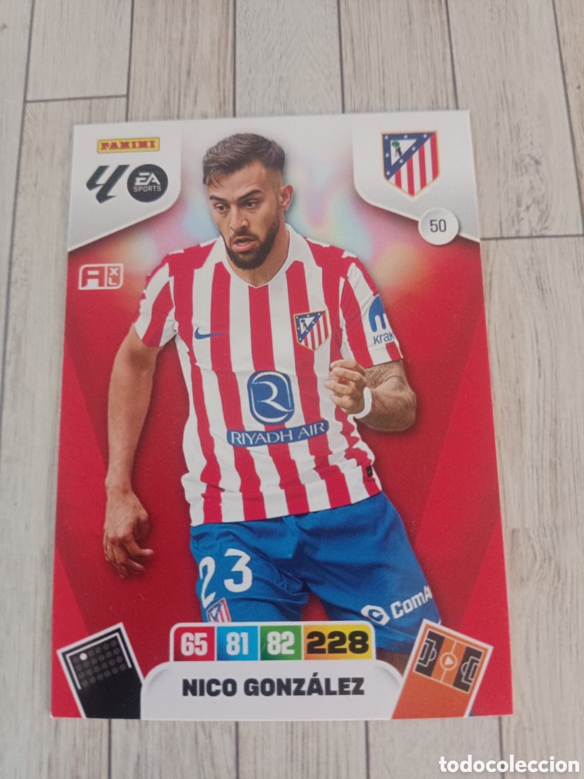Cromos de f&uacute;tbol: 50 NICO GONZALEZ ATL&Eacute;TICO DE MADRID ADRENALYN XL LIGA 2025 2026 PANINI 25 26