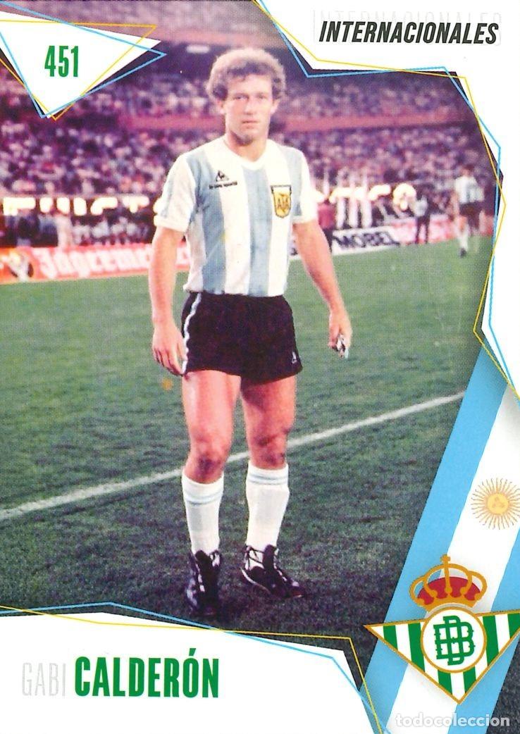 Cromos de f&uacute;tbol: FUTBOL - BETIS CARDS - 2025-2026 - 25-26 - REAL BETIS - 451 - INTERNACIONALES - GABI CALDERON