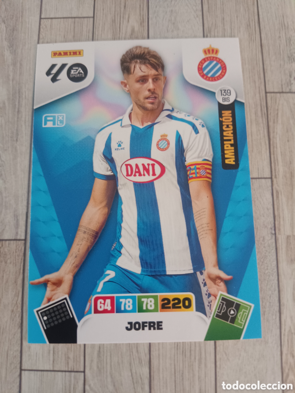 Cromos de f&uacute;tbol: 139 BIS JOFRE ESPA&Ntilde;OL ESPANYOL AMPLIACION ADRENALYN XL LIGA 2025 2026 PANINI 25 26