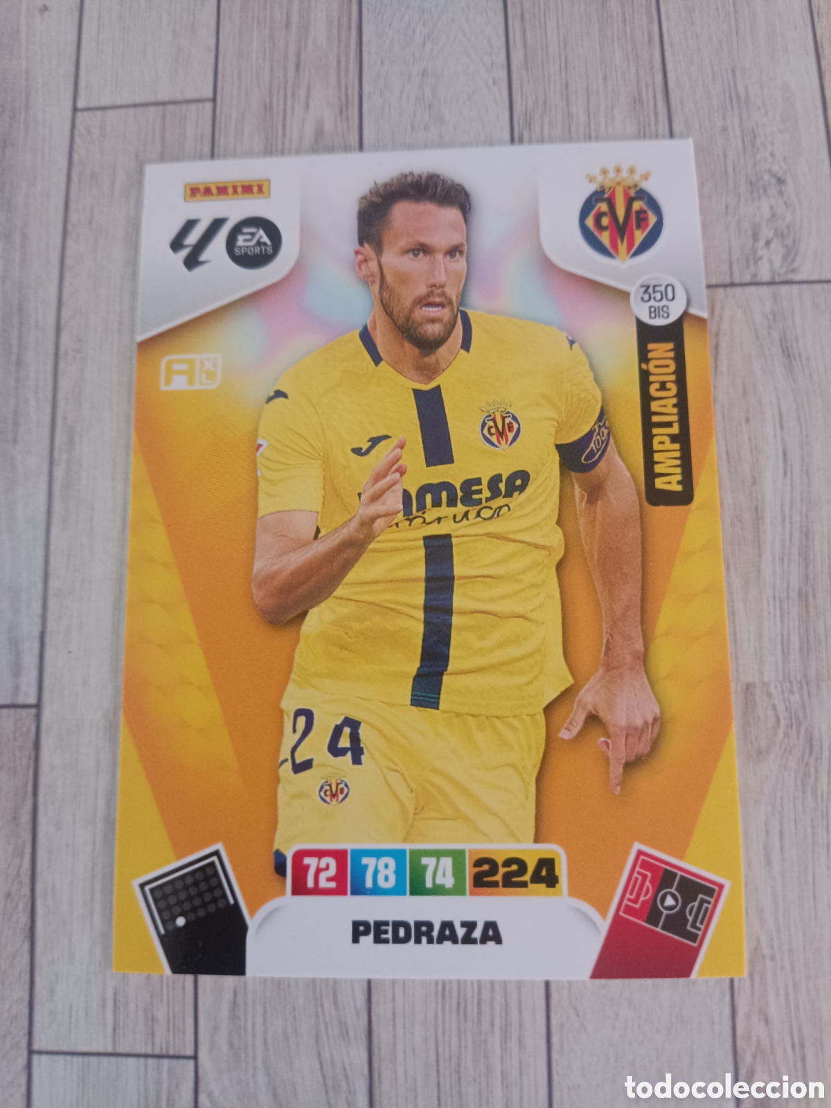 Cromos de f&uacute;tbol: 350 BIS PEDRAZA VILLARREAL AMPLIACION ADRENALYN XL LIGA 2025 2026 PANINI 25 26
