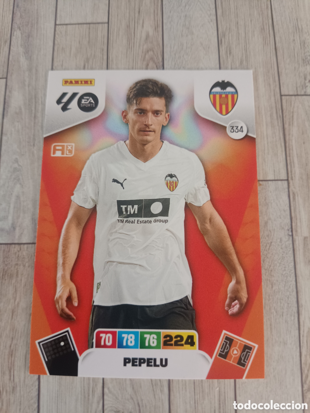 Cromos de f&uacute;tbol: 334 PEPELU VALENCIA ADRENALYN XL LIGA 2025 2026 PANINI 25 26