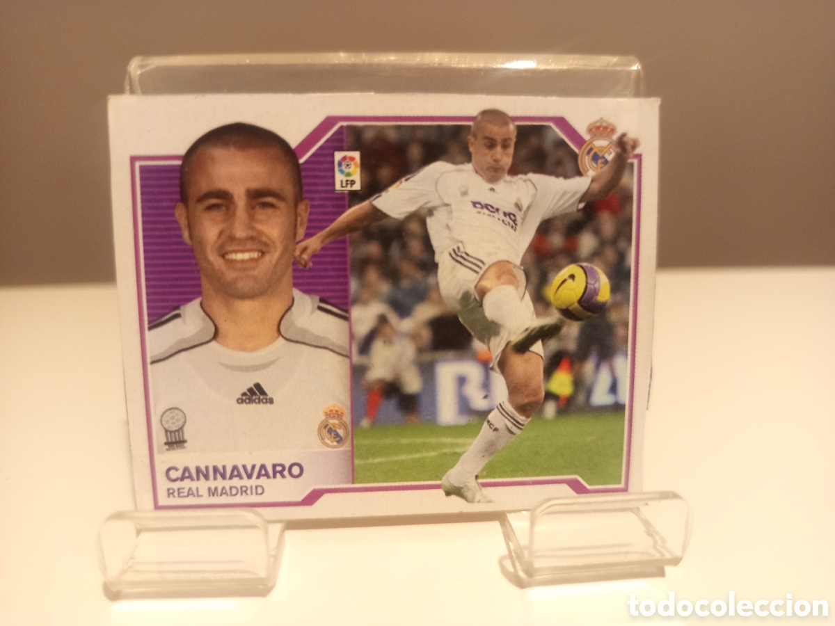 Cartes &agrave; collectionner de Football: ❇️ CROMO ⚽ CANNAVARO REAL MADRID 2007 2008 07 08 RECORTADO LIGA ESTE ❇️