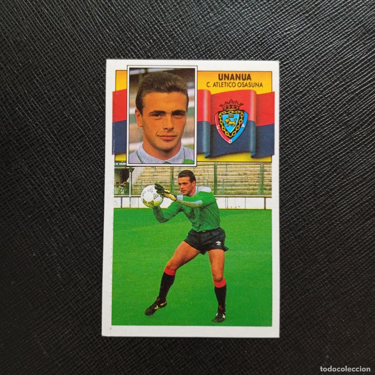 Cartes &agrave; collectionner de Football: UNANUA OSASUNA ESTE 1990 1991 CROMO FUTBOL LIGA 90 91 - DESPEGADO - A37 PG28