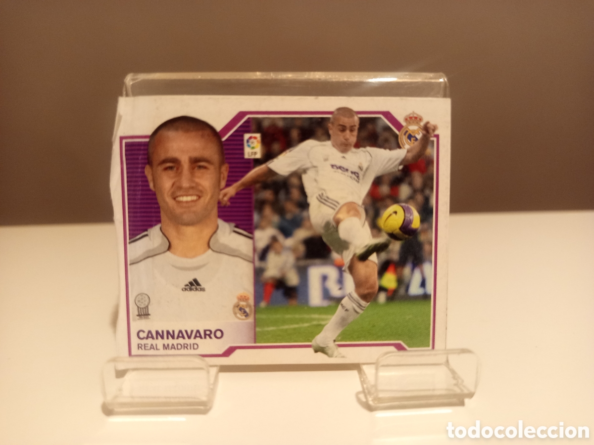 Cartes &agrave; collectionner de Football: ❇️ CROMO ⚽ CANNAVARO REAL MADRID 2007 2008 07 08 VENTANILLA LIGA ESTE ❇️