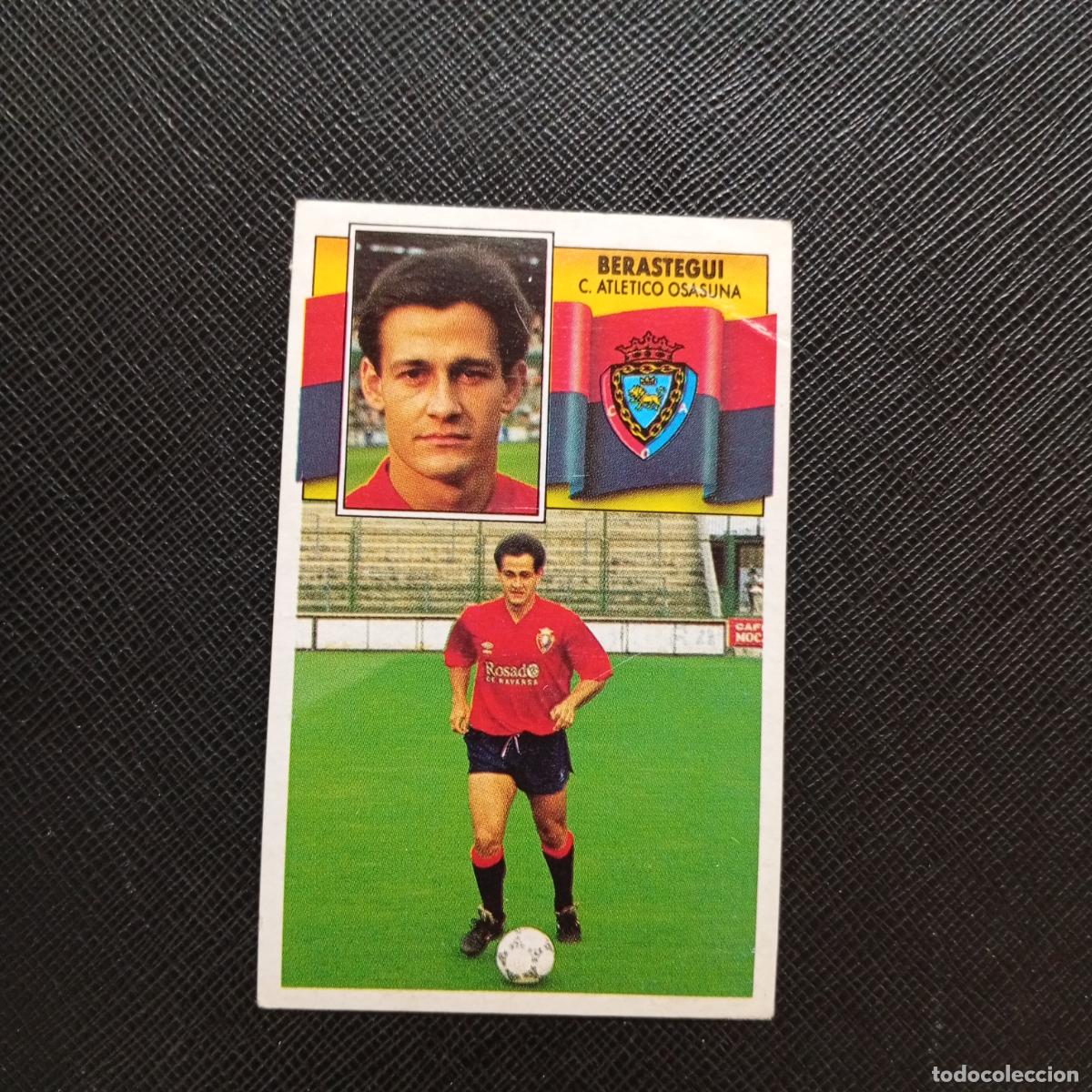 Cromos de f&uacute;tbol: BERASTEGUI OSASUNA ESTE 1990 1991 CROMO FUTBOL LIGA 90 91 - DESPEGADO - A37 PG37