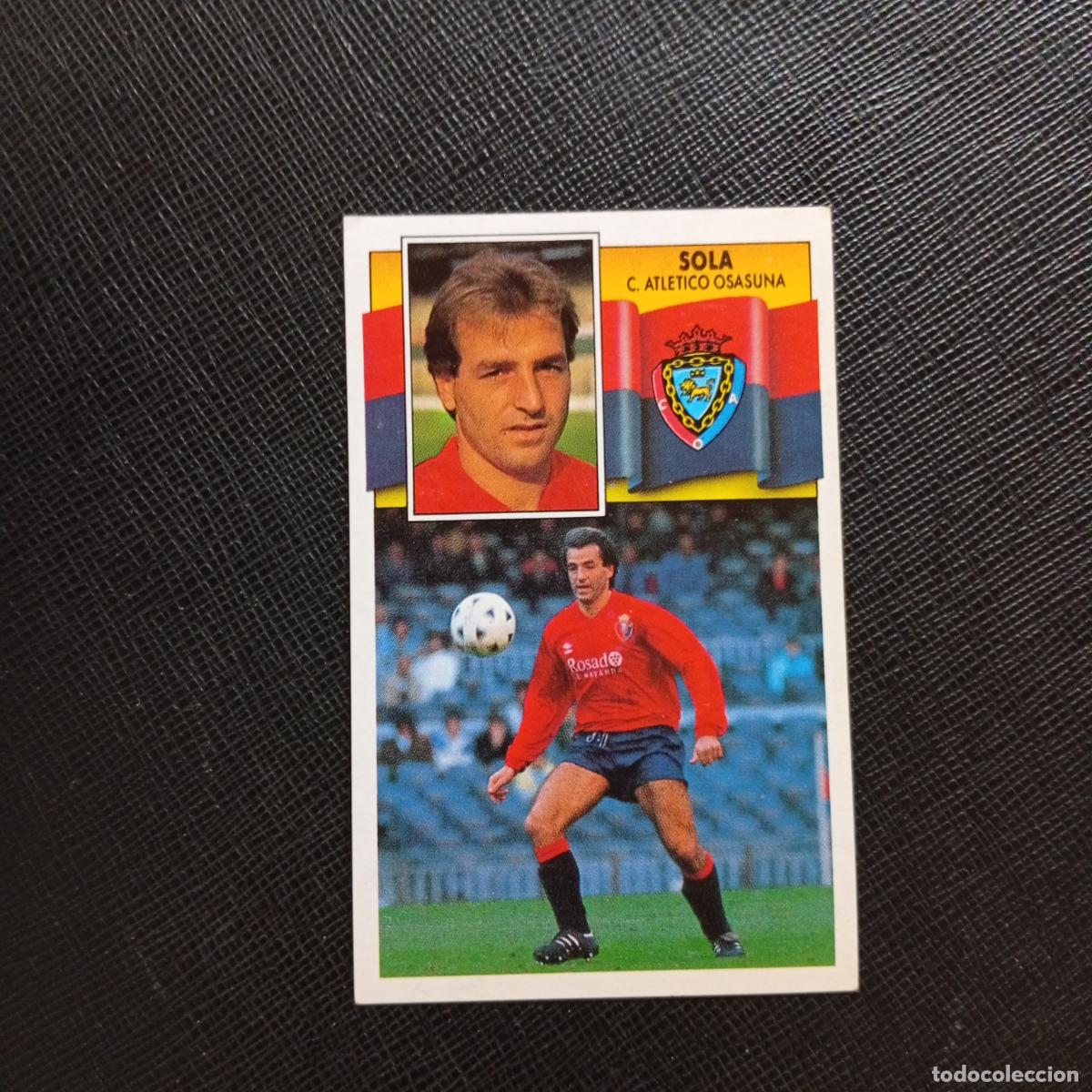 Cromos de f&uacute;tbol: SOLA OSASUNA ESTE 1990 1991 CROMO FUTBOL LIGA 90 91 - DESPEGADO - A37 PG37