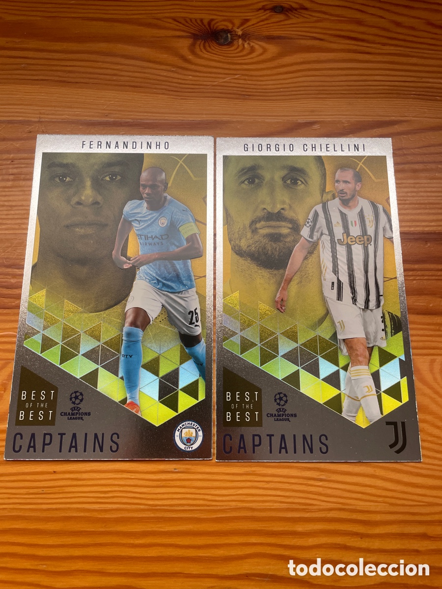 Cromos de f&uacute;tbol: Lote 2 cromos Best of the best captains