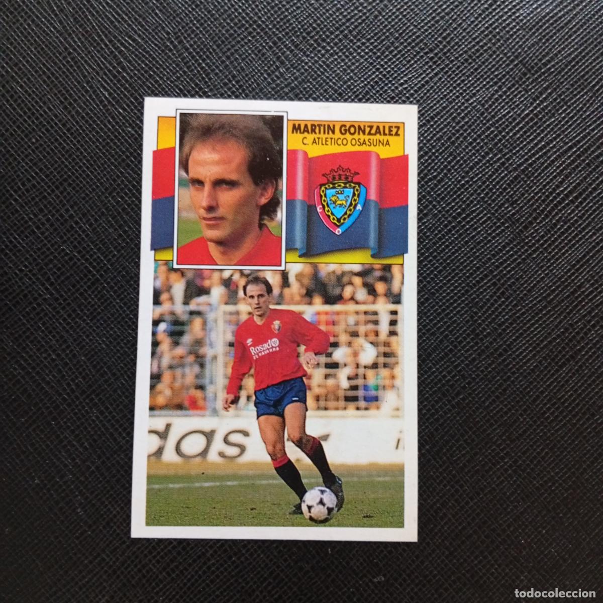 Cromos de f&uacute;tbol: MARTIN GONZALEZ OSASUNA ESTE 1990 1991 CROMO FUTBOL LIGA 90 91 - DESPEGADO - A37 PG55