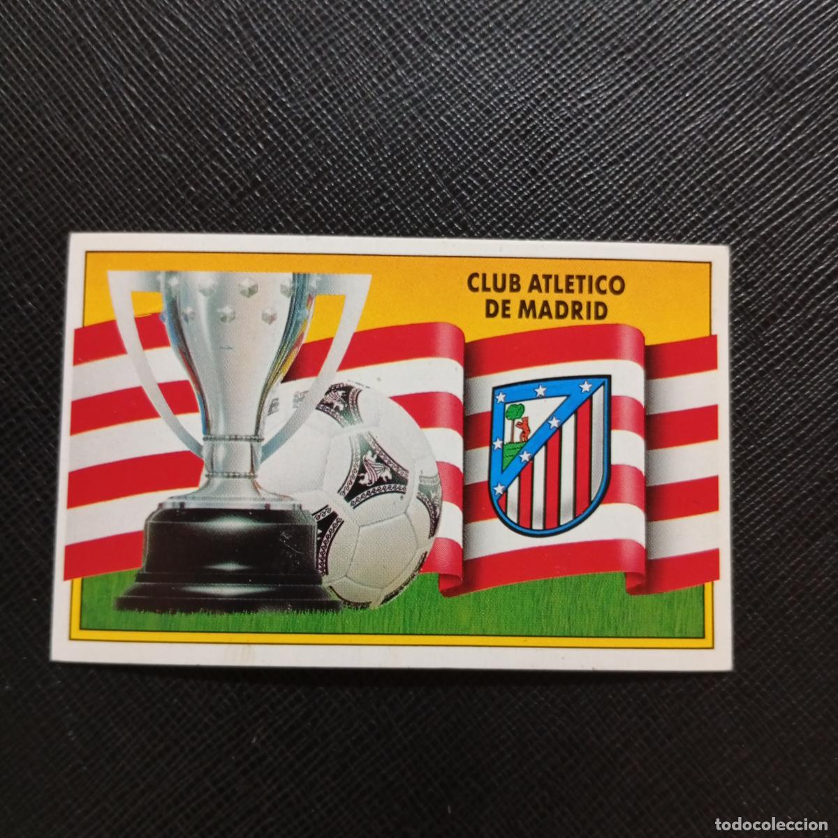 Cromos de f&uacute;tbol: ESCUDO AT MADRID ESTE 1990 1991 CROMO FUTBOL LIGA 90 91 - DESPEGADO - A37 PG73