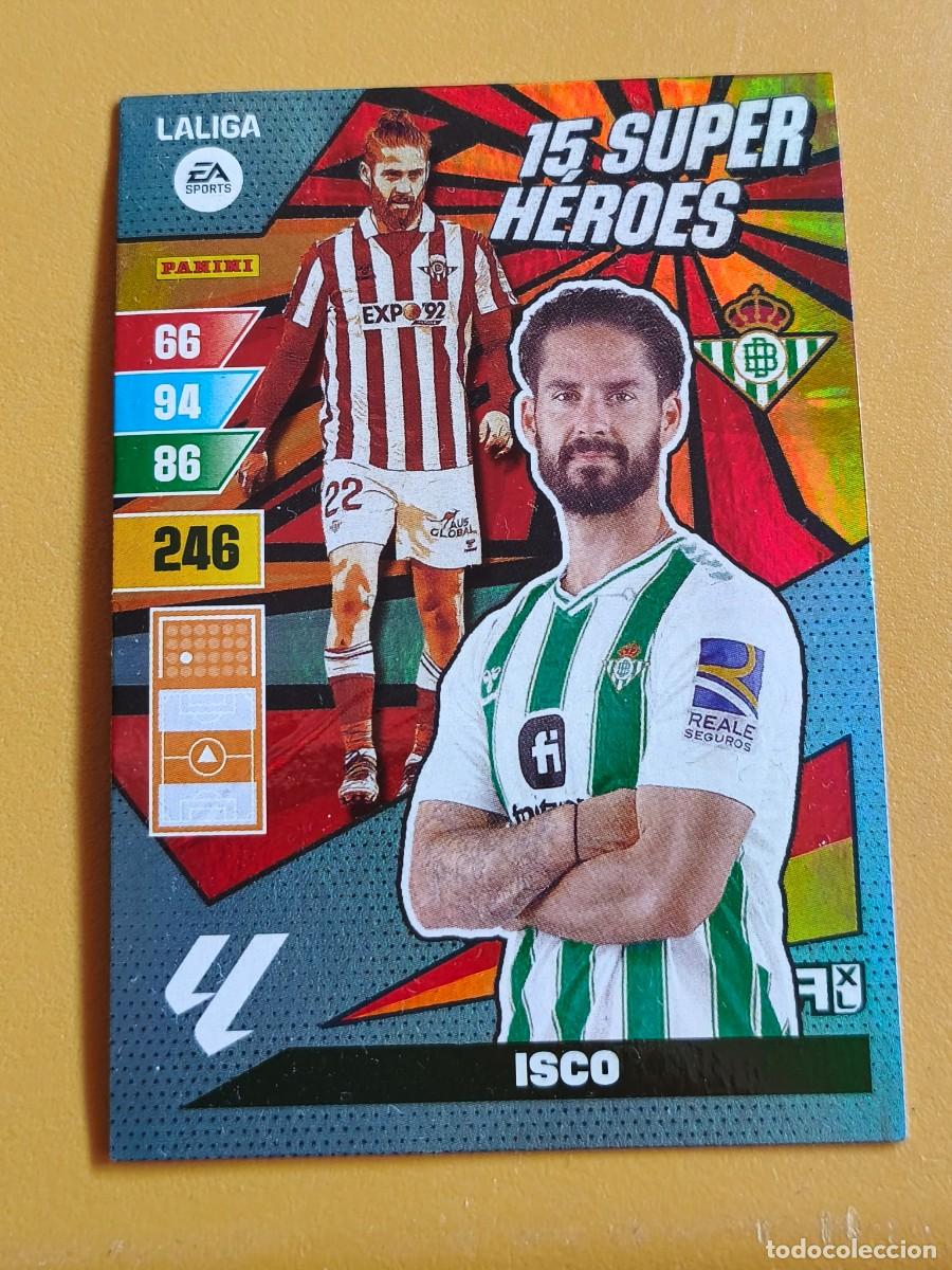 Cromos de f&uacute;tbol: isco, 2023 24 adrenalyn 15 super heroes