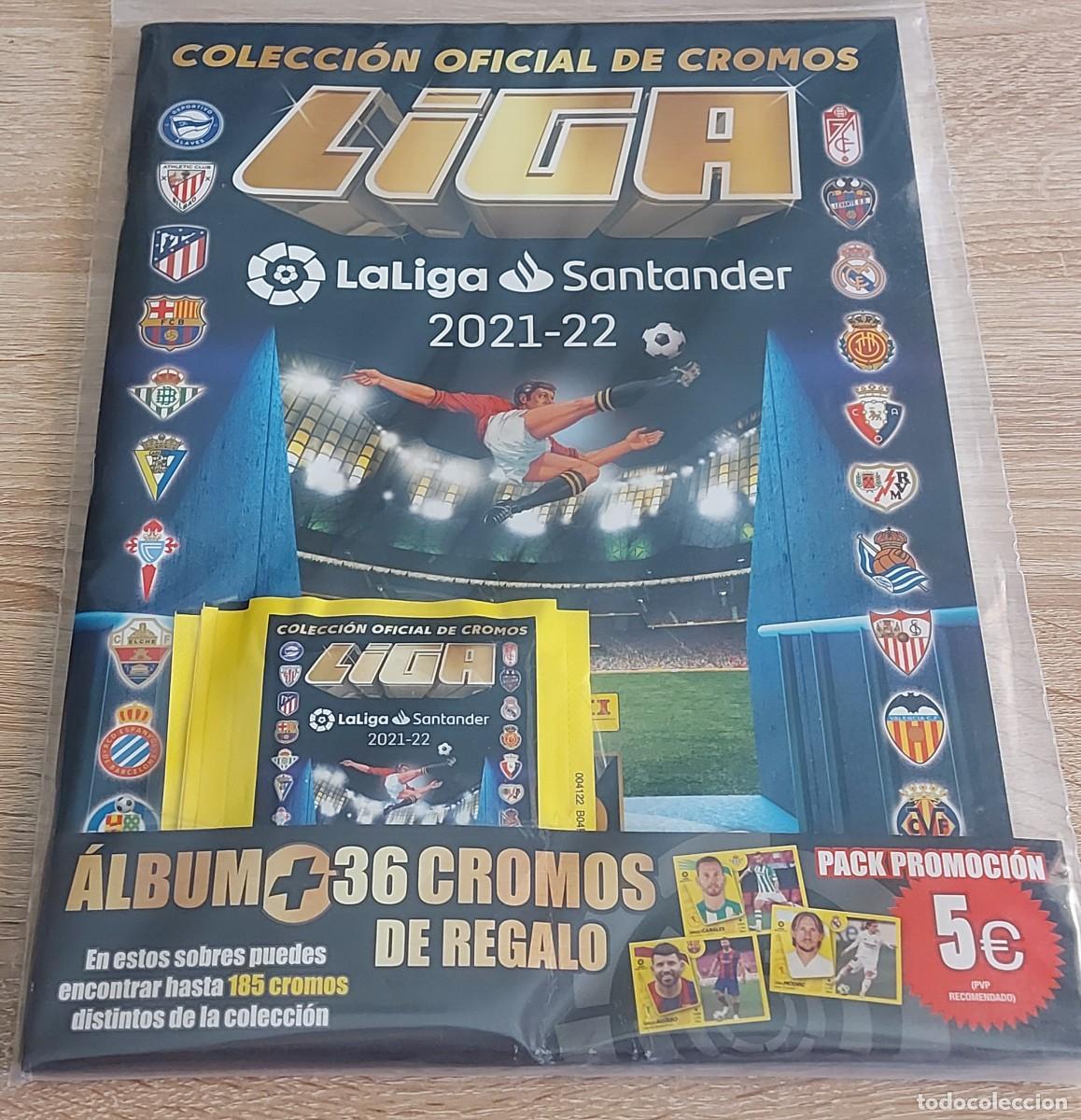 Cromos de f&uacute;tbol: Pack promoci&oacute;n LIGA SANTANDER 2021 2022 ESTE CON 36 CROMOS NUEVO
