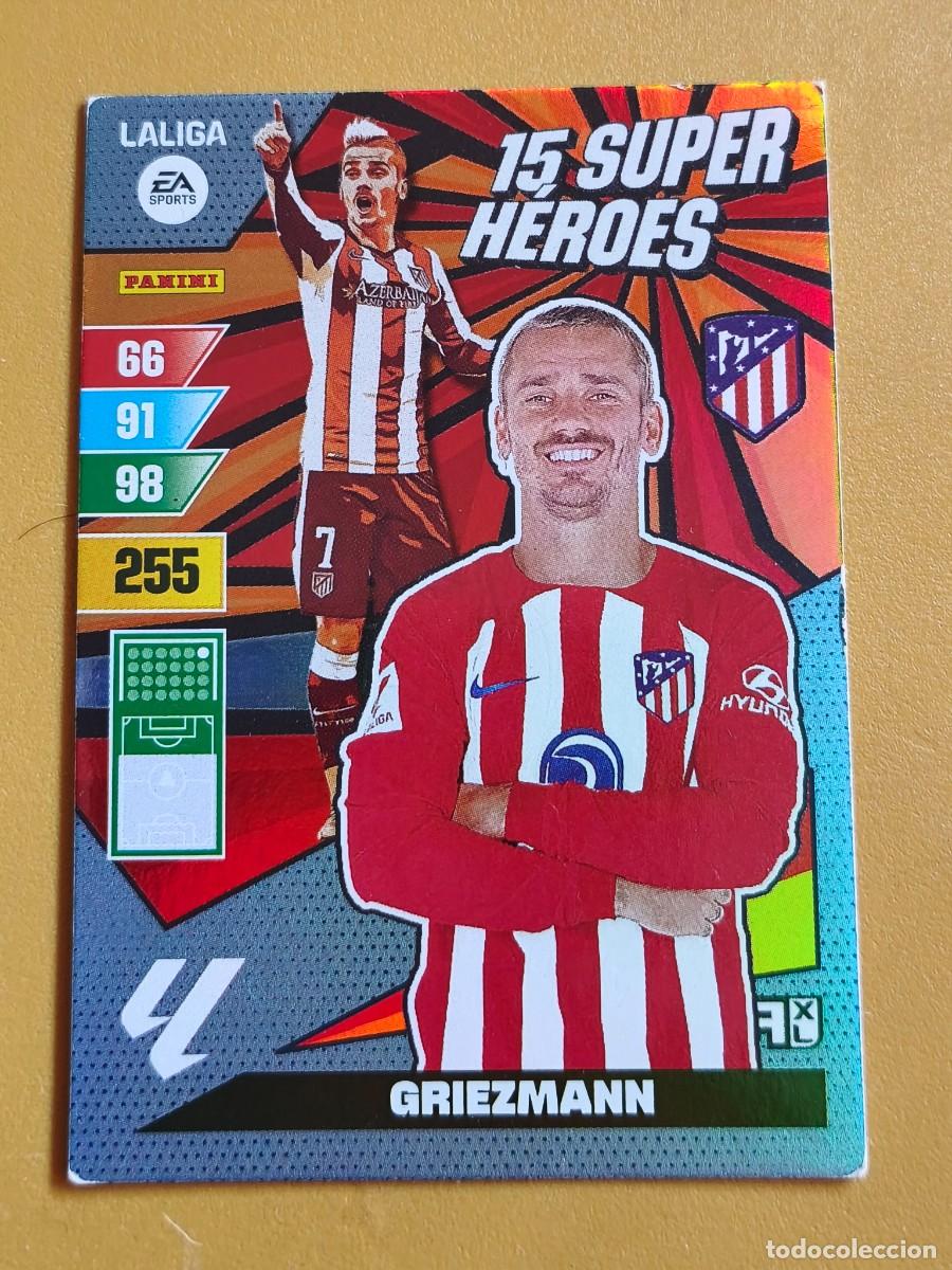 Cromos de f&uacute;tbol: griezmann, 2023 24 adrenalyn 15 super heroes
