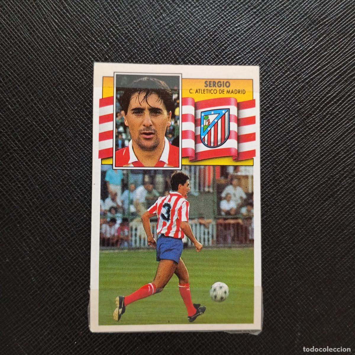 Cromos de f&uacute;tbol: SERGIO AT MADRID ESTE 1990 1991 CROMO FUTBOL LIGA 90 91 - TRASERA SIN PEGAR LEER - A37 PG73 BAJA