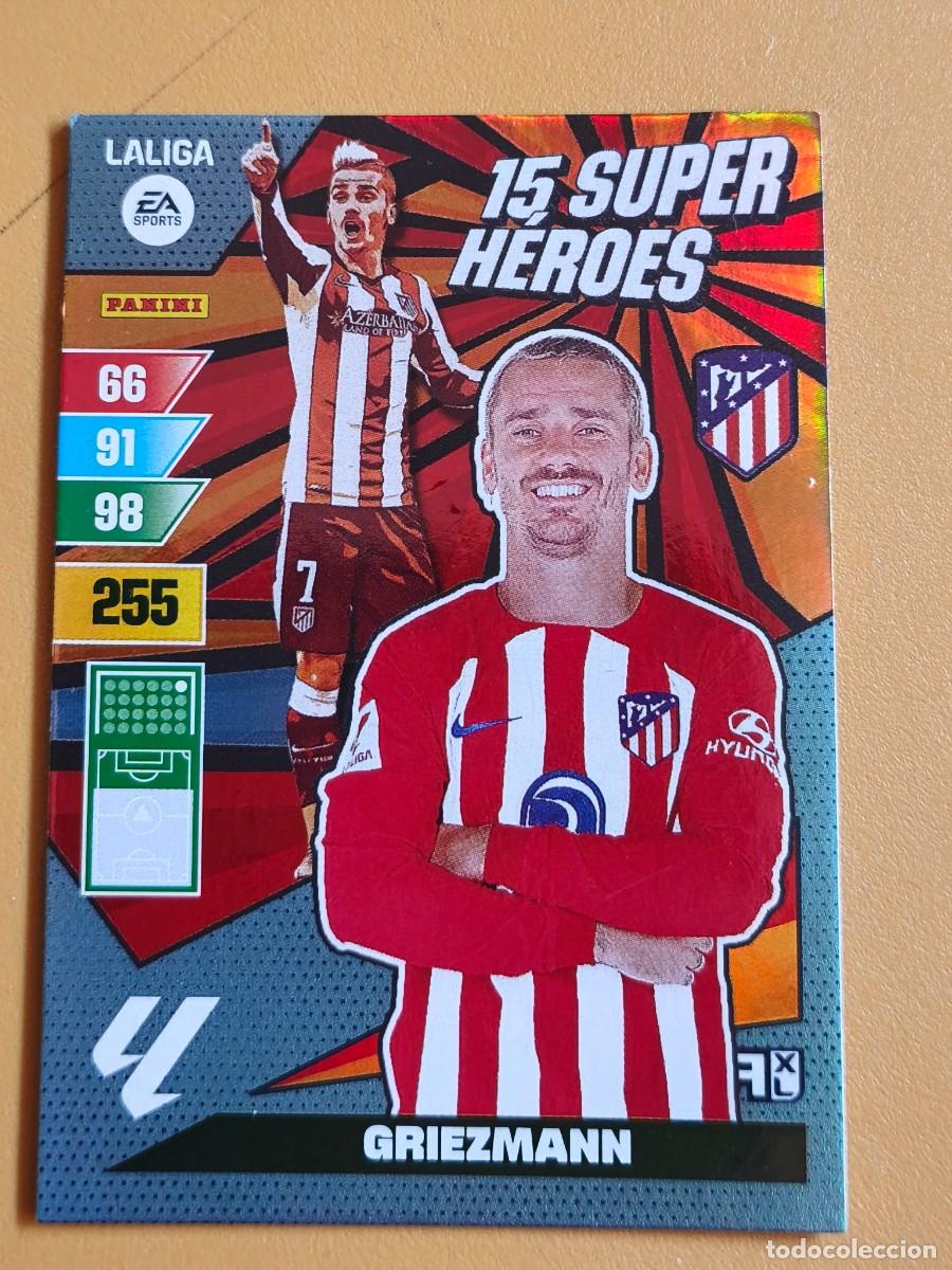 Cromos de f&uacute;tbol: griezmann, 2023 24 adrenalyn 15 super heroes