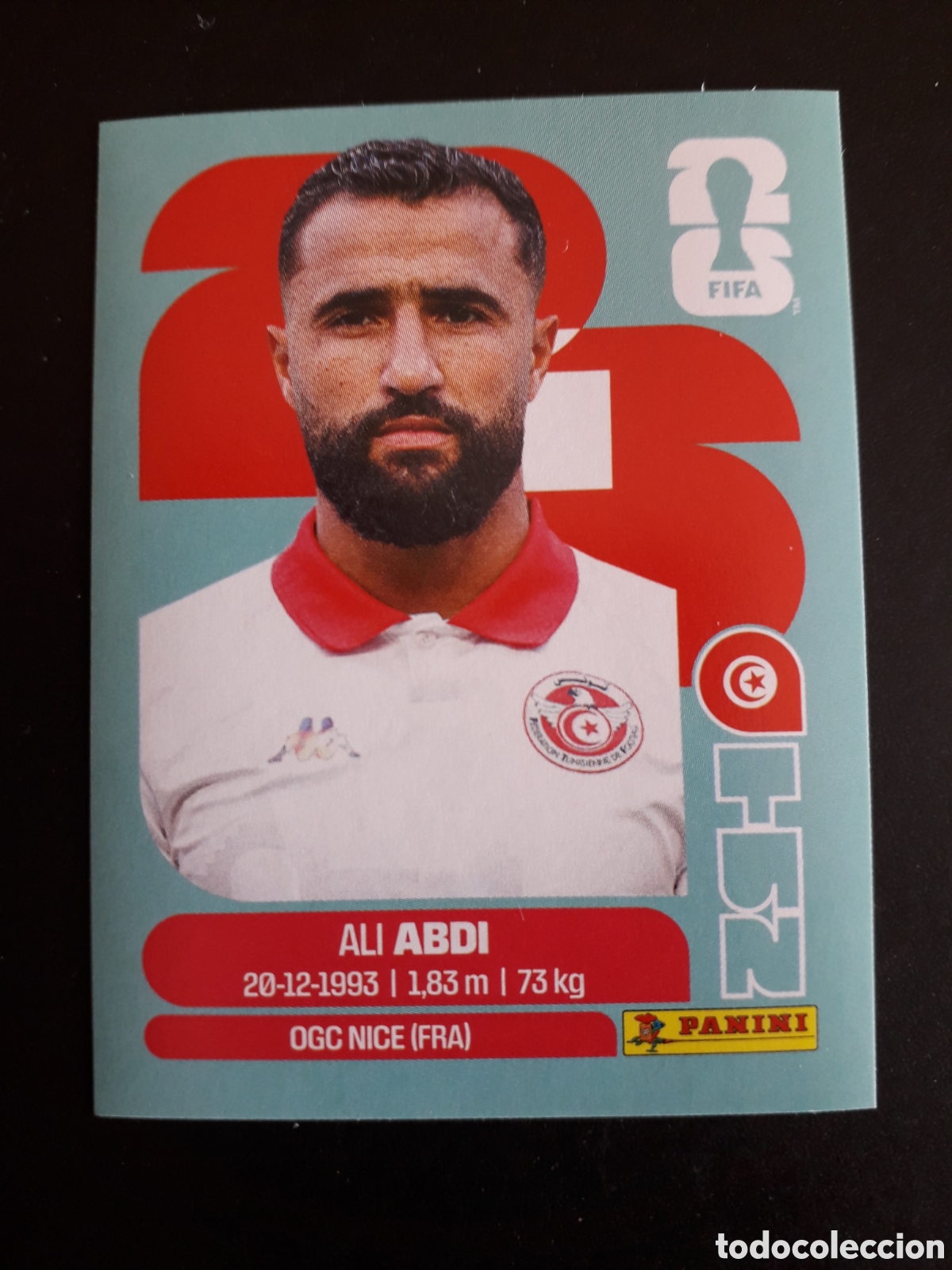 Cromos de f&uacute;tbol: ABDI T&Uacute;NEZ TUN 7 MUNDIAL F&Uacute;TBOL 2026 FIFA WORLD CUP PANINI SIN PEGAR PEDIDO M&Iacute;NIMO 3&euro;