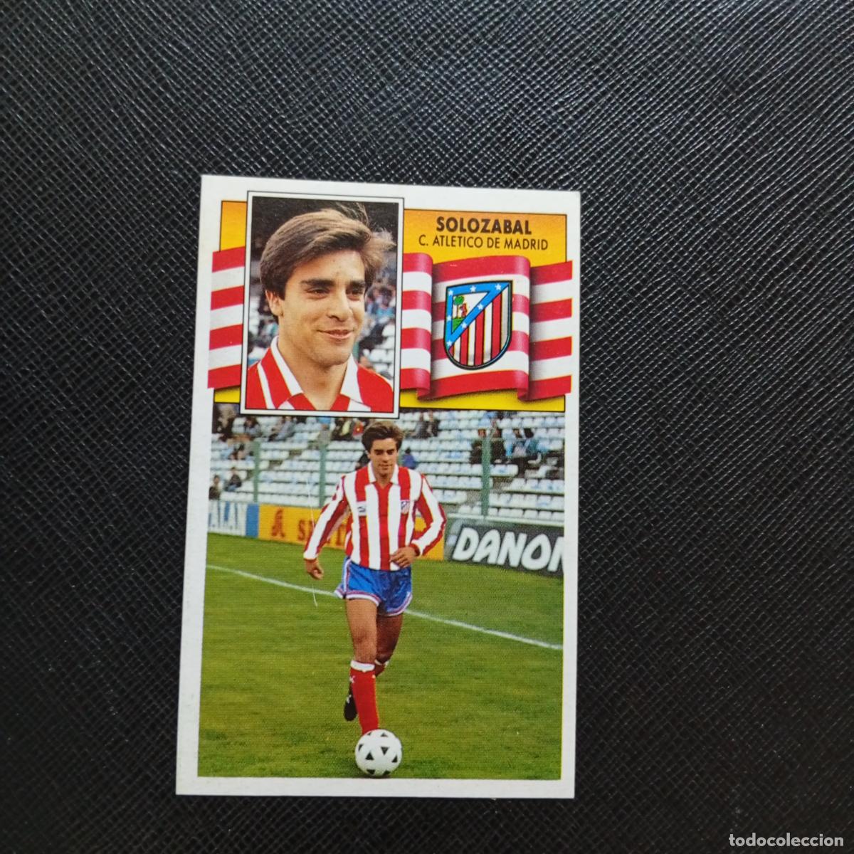 Cromos de f&uacute;tbol: SOLOZABAL AT MADRID ESTE 1990 1991 CROMO FUTBOL LIGA 90 91 - DESPEGADO - A37 PG73