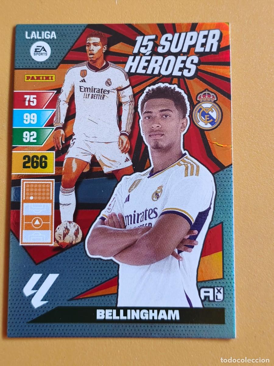 Cromos de f&uacute;tbol: bellingham, 2023 24 adrenalyn 15 super heroes