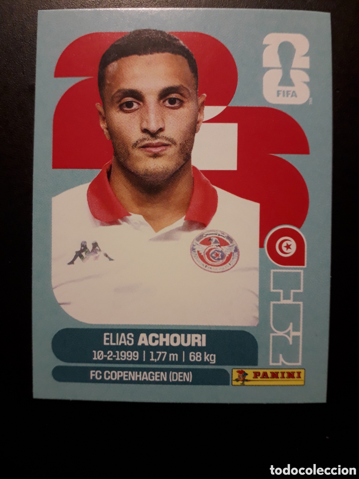 Cromos de f&uacute;tbol: ACHOURI T&Uacute;NEZ TUN 15 MUNDIAL F&Uacute;TBOL 2026 FIFA WORLD CUP PANINI SIN PEGAR PEDIDO M&Iacute;NIMO 3&euro;