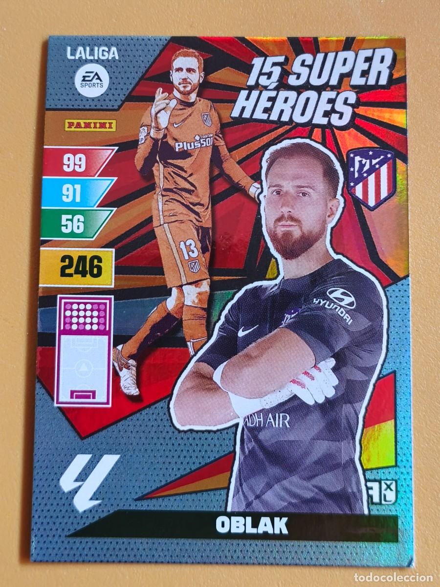 Cromos de f&uacute;tbol: oblak, 2023 24 adrenalyn 15 super heroes