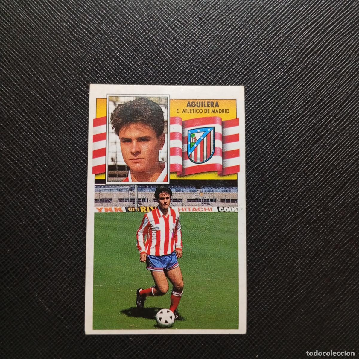 Cromos de f&uacute;tbol: AGUILERA AT MADRID ESTE 1990 1991 CROMO FUTBOL LIGA 90 91 - DESPEGADO - A37 PG73
