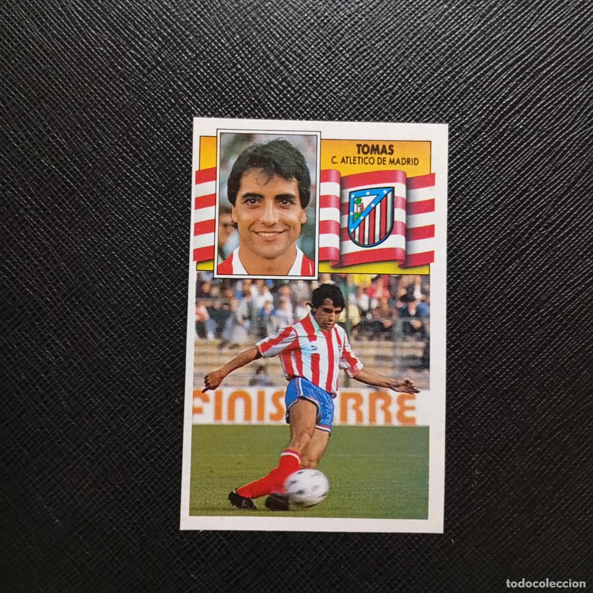 Cromos de f&uacute;tbol: TOMAS AT MADRID ESTE 1990 1991 CROMO FUTBOL LIGA 90 91 - DESPEGADO - A37 PG73