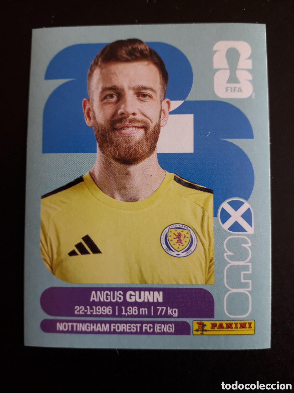 Cromos de f&uacute;tbol: GUNN ESCOCIA SCO 2 MUNDIAL F&Uacute;TBOL 2026 FIFA WORLD CUP PANINI SIN PEGAR PEDIDO M&Iacute;NIMO 3&euro;