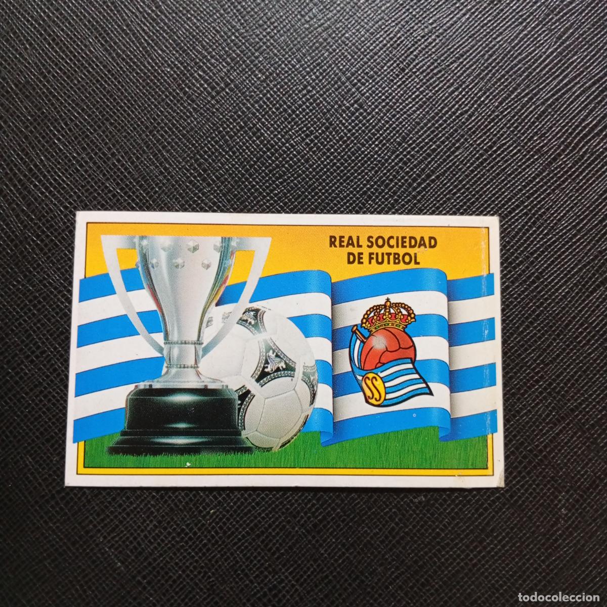 Cromos de f&uacute;tbol: ESCUDO REAL SOCIEDAD ESTE 1990 1991 CROMO FUTBOL LIGA 90 91 - DESPEGADO - A37 PG73