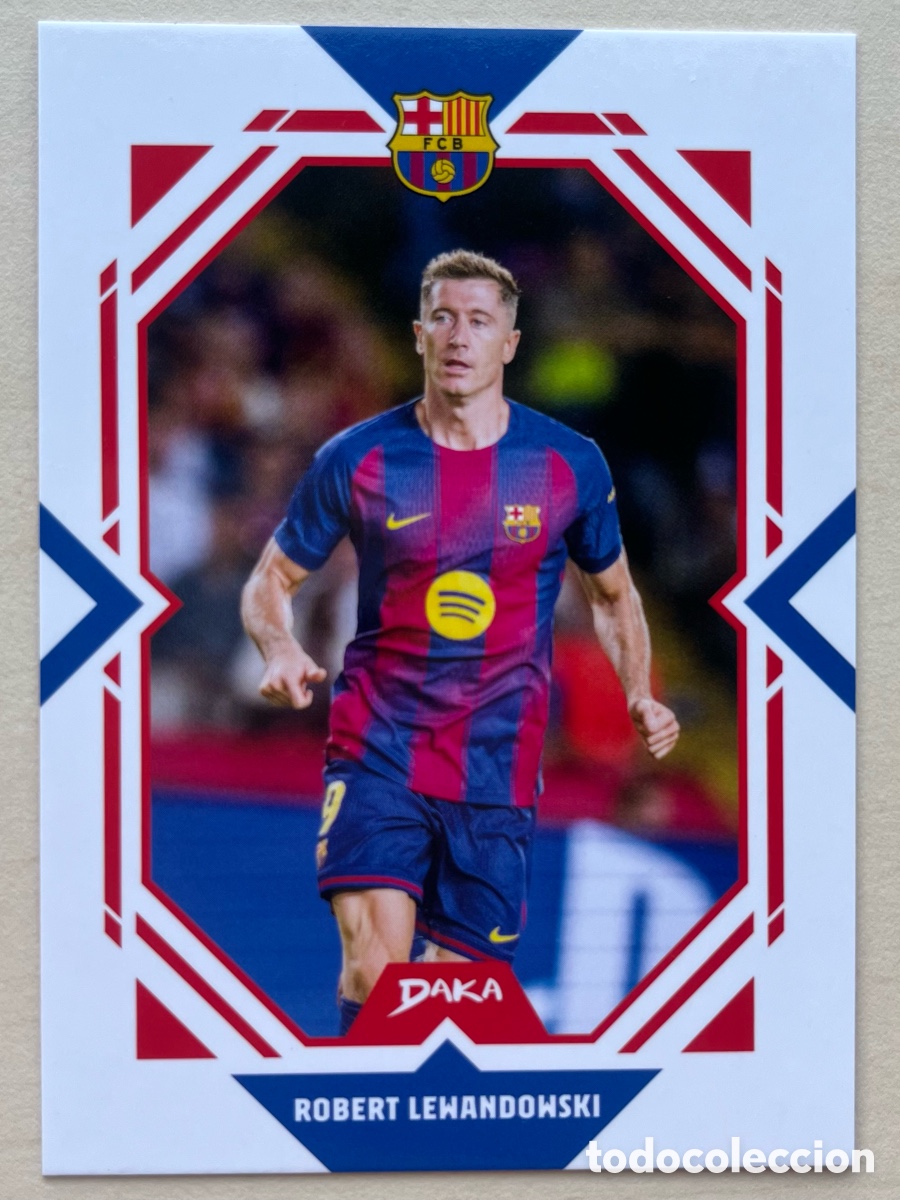 Cromos de f&uacute;tbol: Lewandowski A Daka FC Barcelona 2025-26