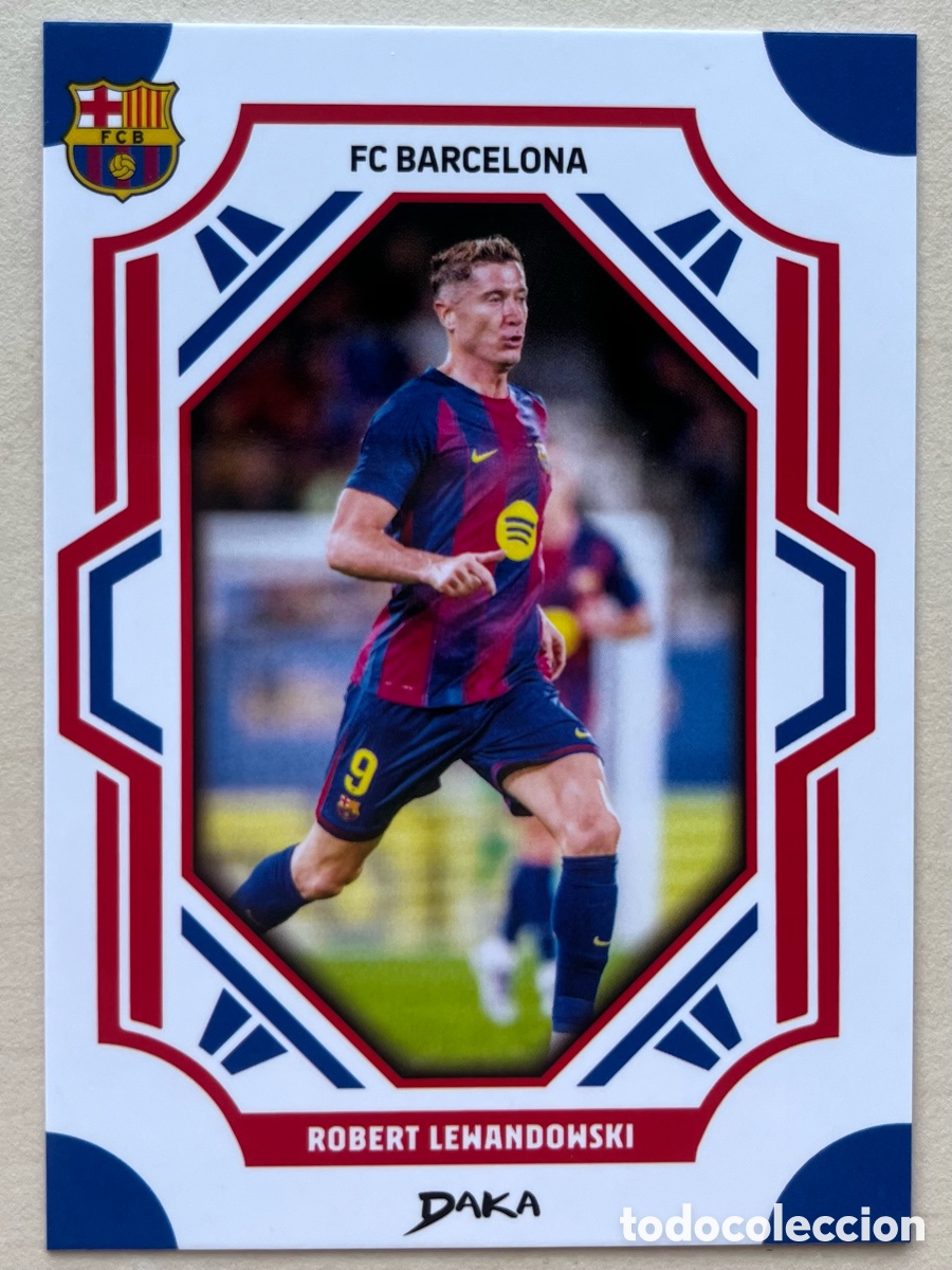 Cromos de f&uacute;tbol: Lewandowski B Daka FC Barcelona 2025-26