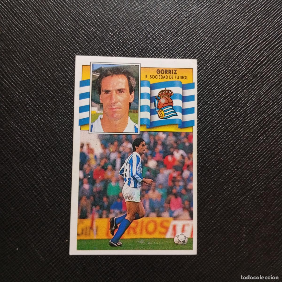 Cromos de f&uacute;tbol: GORRIZ REAL SOCIEDAD ESTE 1990 1991 CROMO FUTBOL LIGA 90 91 - DESPEGADO - A37 PG82