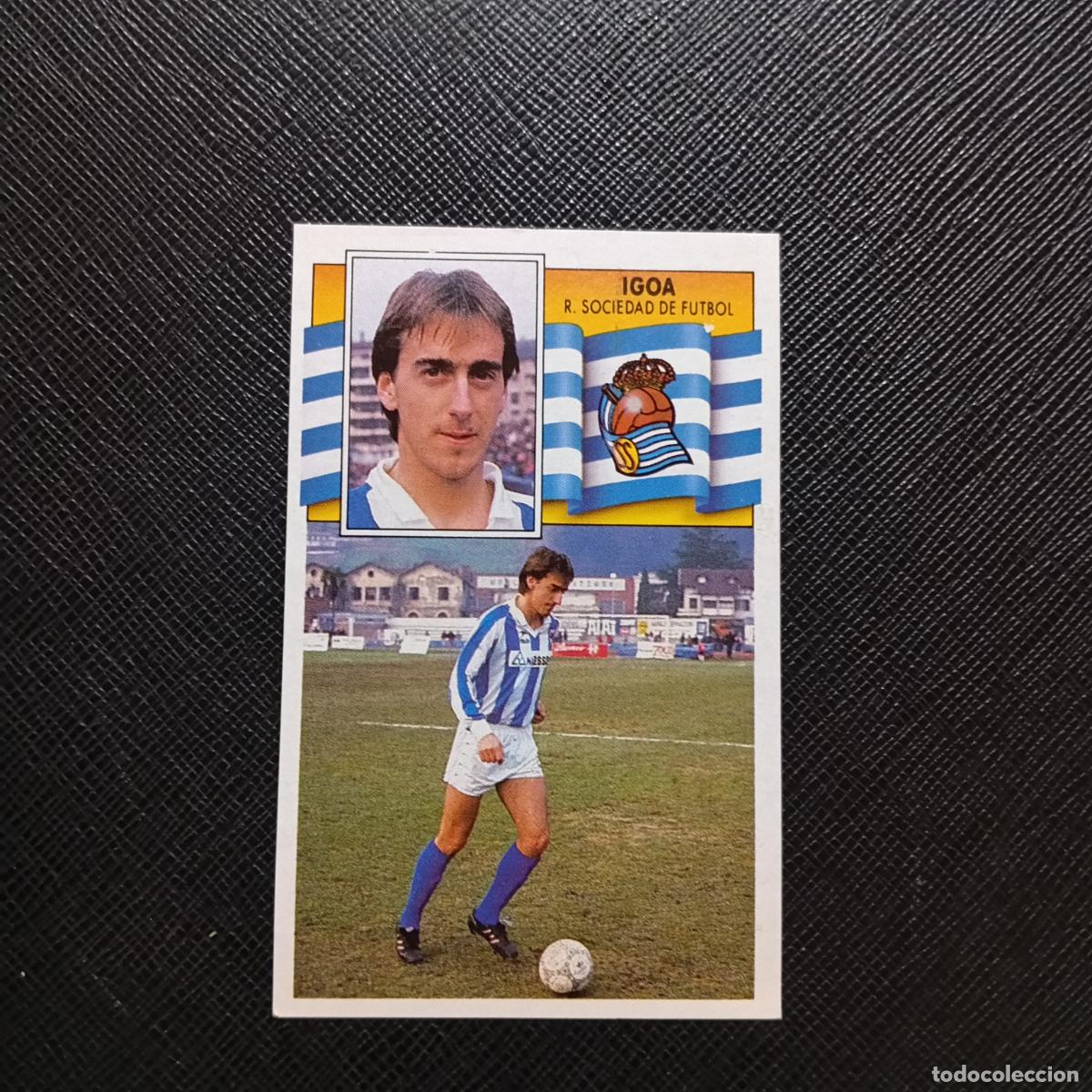 Cromos de f&uacute;tbol: IGOA REAL SOCIEDAD ESTE 1990 1991 CROMO FUTBOL LIGA 90 91 - DESPEGADO - A37 PG82