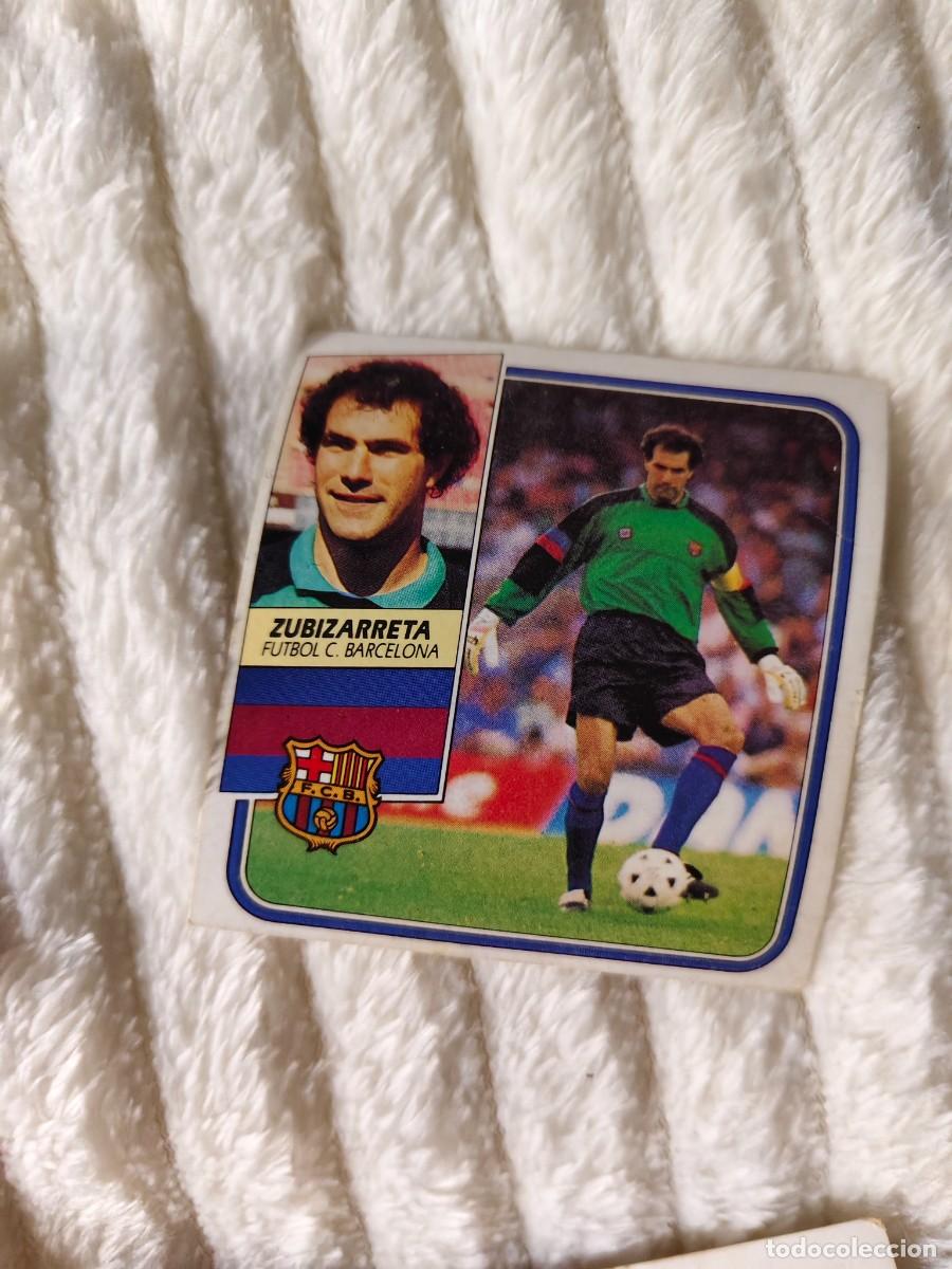 Cromos de f&uacute;tbol: EDICIONES ESTE 89 90 ZUBIZARRETA FC BARCELONA 1989 1990 DESPEGADO RECUPERADO ALBUM AAQ