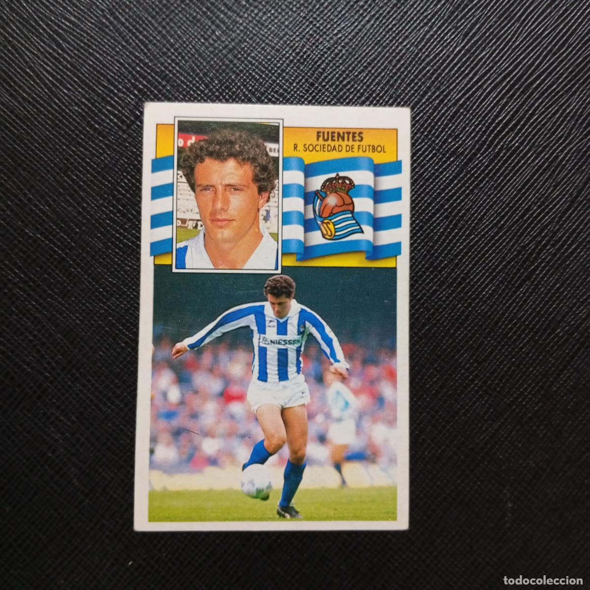 Cromos de f&uacute;tbol: FUENTES REAL SOCIEDAD ESTE 1990 1991 CROMO FUTBOL LIGA 90 91 - DESPEGADO - A37 PG82